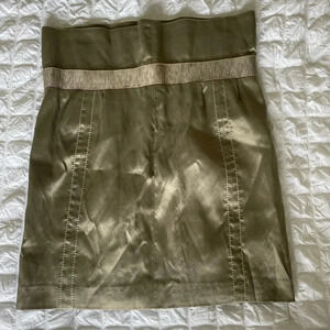 ROCHAS Jupe silk high waisted mini skirt